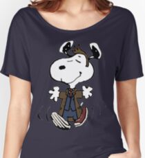 Snoopy as the 10th Doctor Women's Relaxed Fit T-Shirt