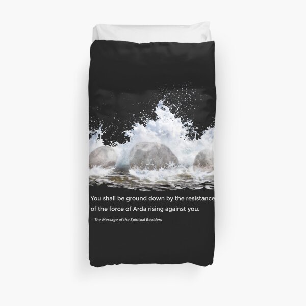 Spiritual Boulders Duvet Cover
