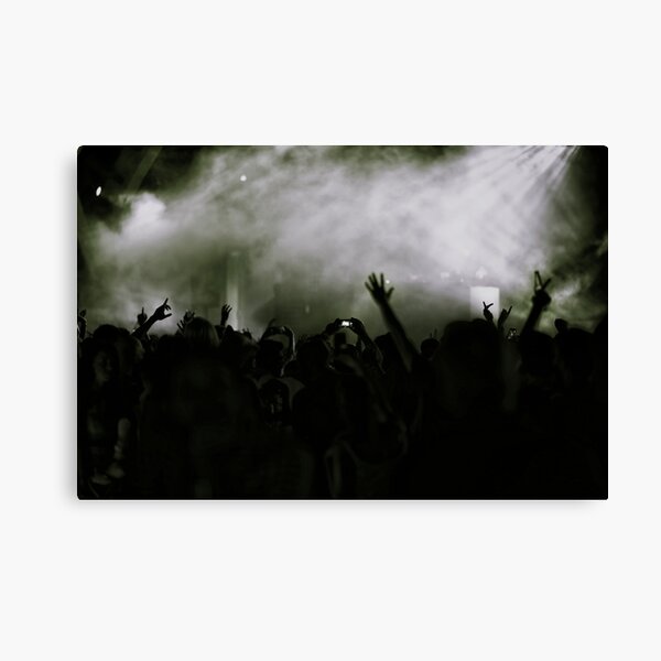 concert grey Canvas Print
