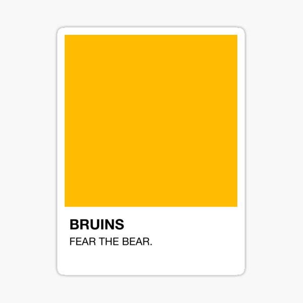 Item preview, Boston Sports Teams Pantone – Boston Bruins designed and sold by PRANTONE  ®.