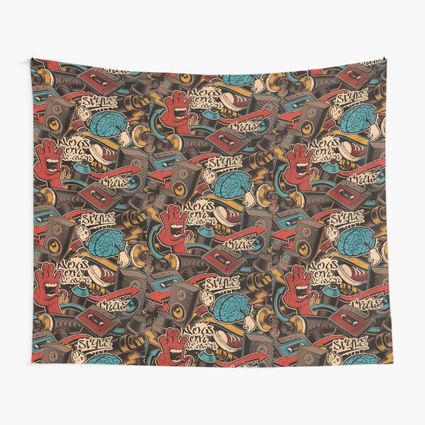 Graffiti pattern Tapestry