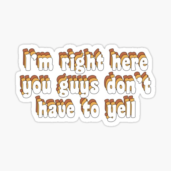 abcdefg I have to go Sticker for Sale by TikTokTalk