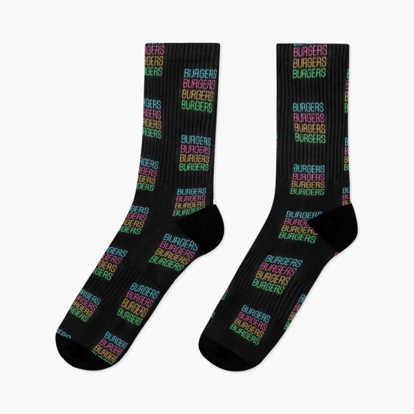 Item preview, Burgers Neon Text Multicolored designed and sold by dylanxh.