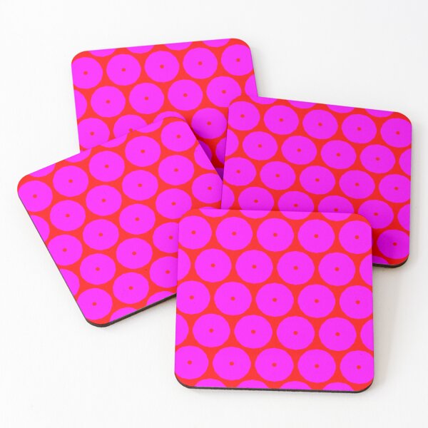 PINK EYE Coasters (Set of 4)
