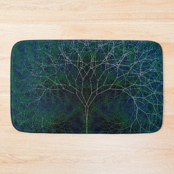 Item preview, Ocean blue complex fractal tree designed and sold by kzsg.