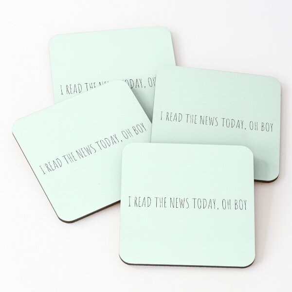 Item preview, "I read the news today, oh boy" designed and sold by Feel-GoodPrints.