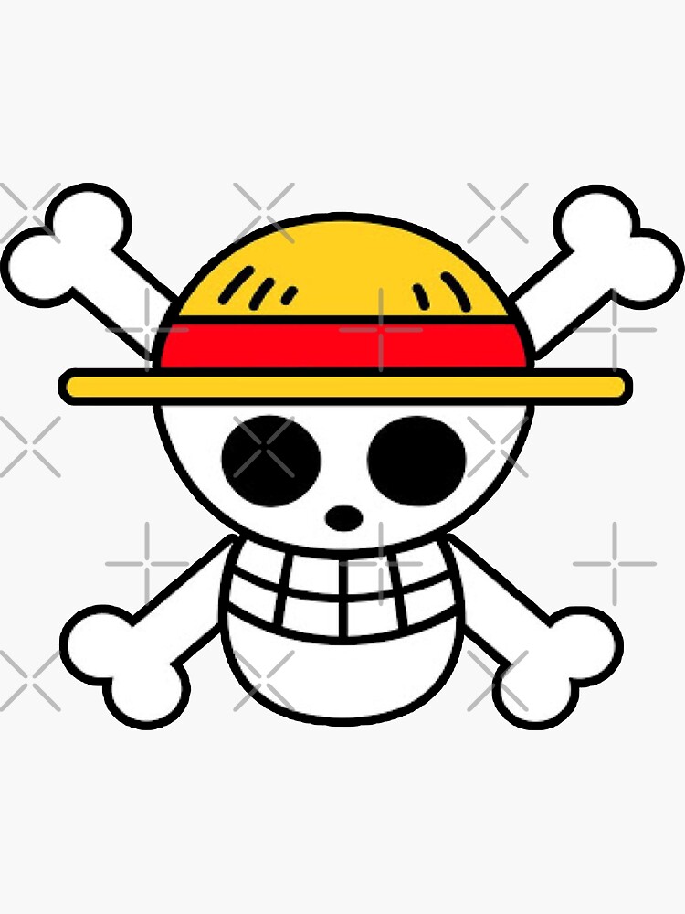 Discover One Piece Mugiwara Logo Sticker