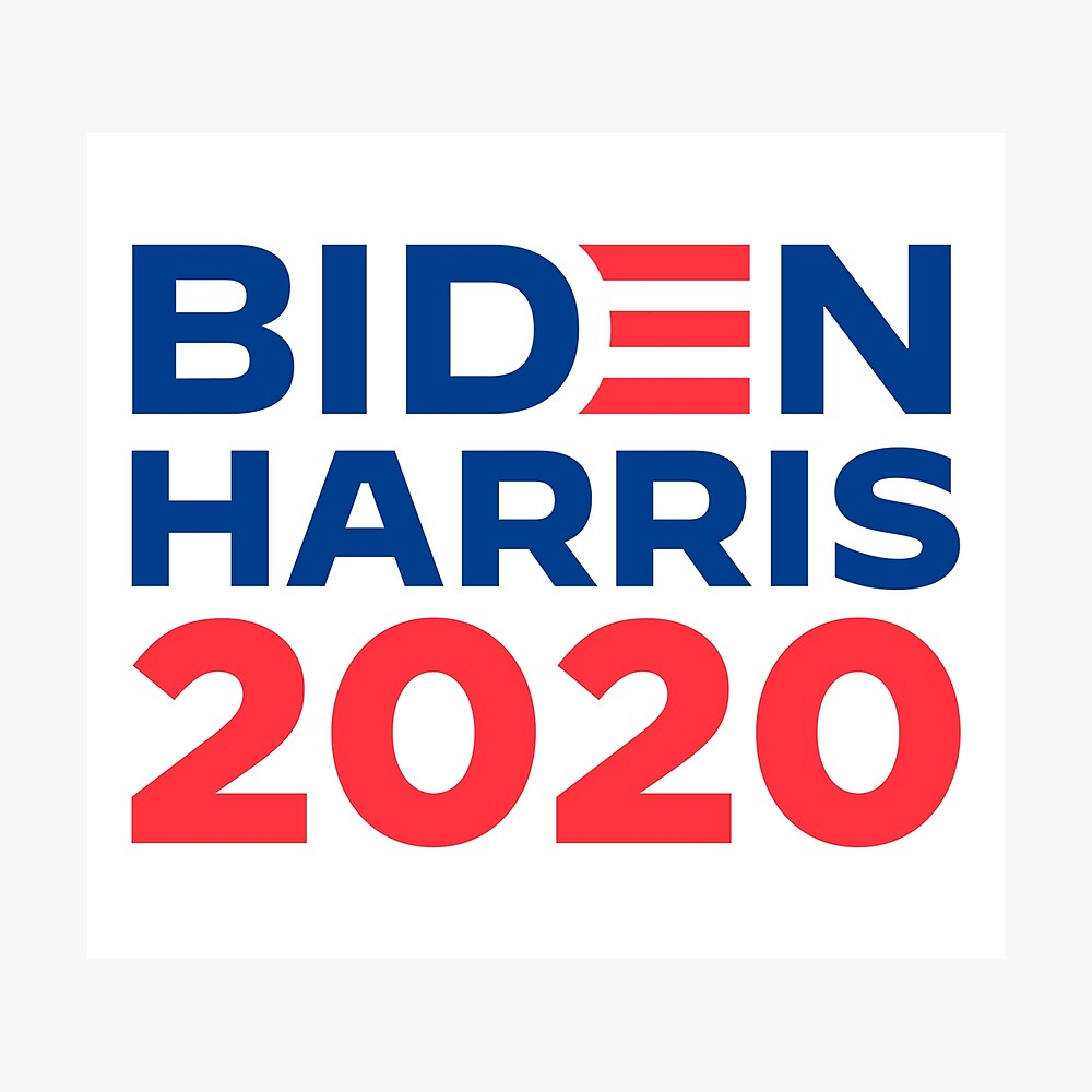Biden Harris 2020 Logo Poster By Beerbro Designs Redbubble