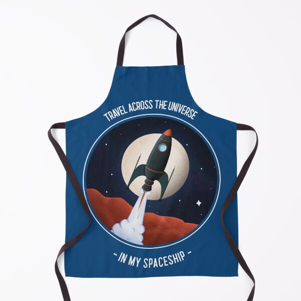 Item preview, Rocket Flying in Outer Space Funny Illustration designed and sold by d1mology.