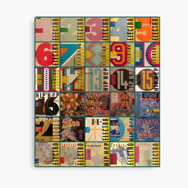 Electro Old School UK Hip Hop Album Covers inspired design Canvas Print