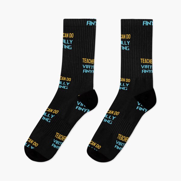 Item preview, Teachers can do virtually anything (blue and yellow design) designed and sold by Inspirationmotivation.