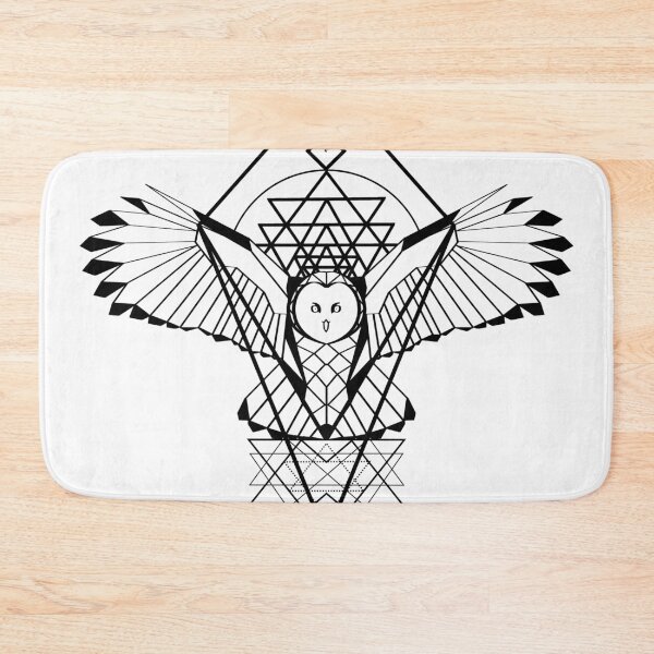 Item preview, Geometric Owl with Sacred Geometry designed and sold by Devin-FK.
