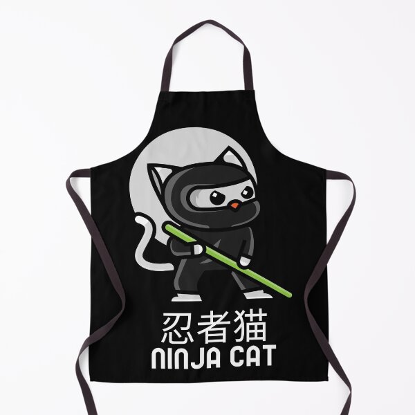 Item preview, Ninja Cat - Cute and Funny Japanese Cartoon designed and sold by BorvickTees.