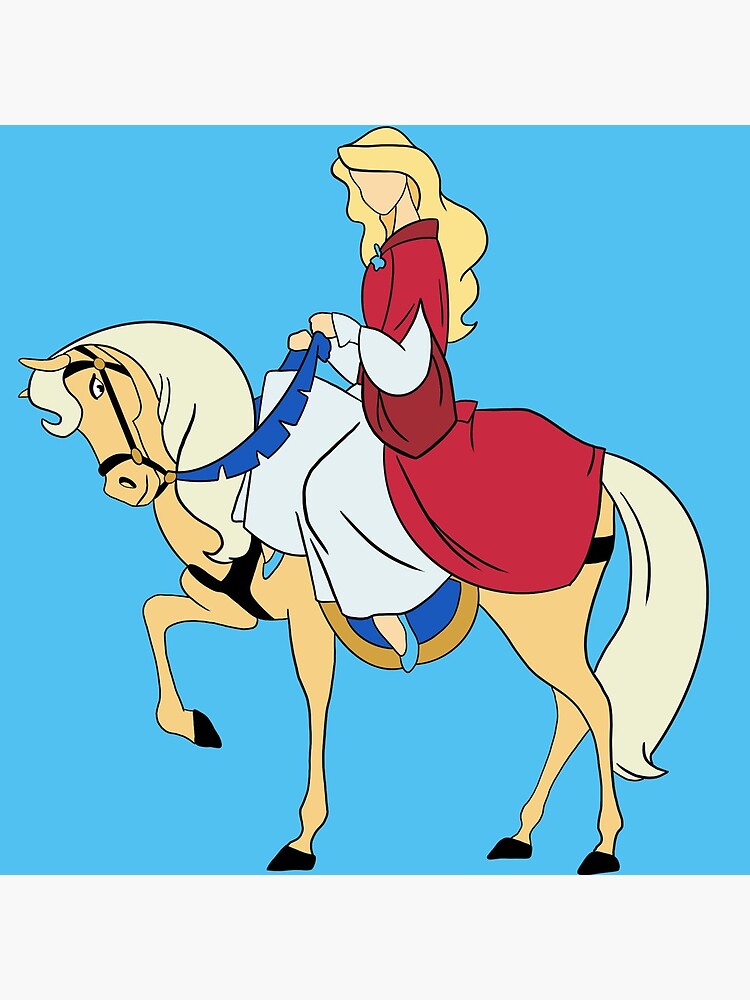 Sticker Princesse équitation 