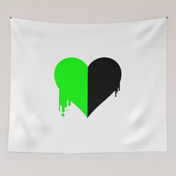 Item preview, Green Dripping Heart designed and sold by naomi-jgs.