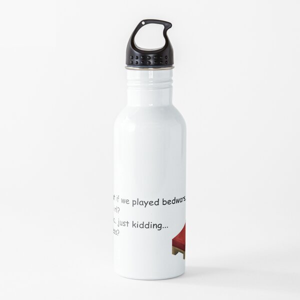 Gaming Minecraft Water Bottle Redbubble - b e d w a r s alpha roblox
