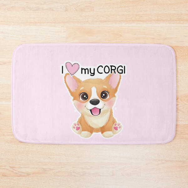 Item preview, I Love My Corgi designed and sold by WildHoneyDesign.