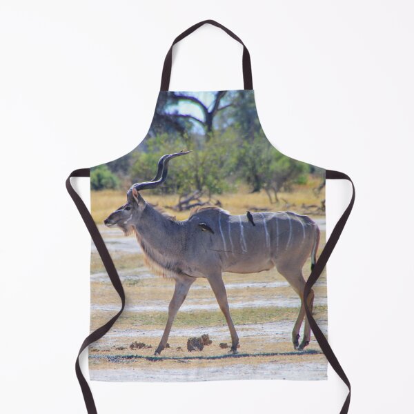 Item preview, Male Kudu Antelope with Oxpecker Birds designed and sold by SafariByMarisa.