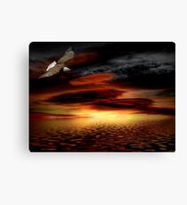 Under His Wings of Love Canvas Print