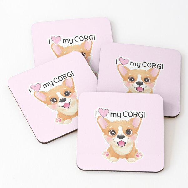 Item preview, I Love My Corgi designed and sold by WildHoneyDesign.