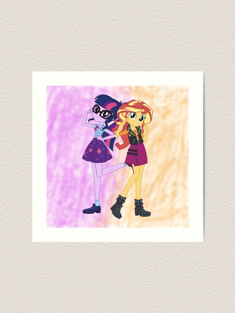 "Twilight Sparkle and Sunset Shimmer" Art Print for Sale by