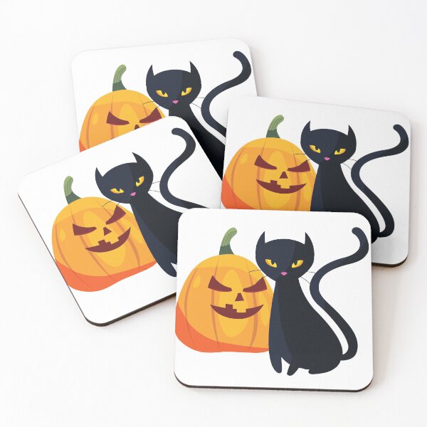Item preview, Cute Cat And Halloween Pumpkin designed and sold by artivij.
