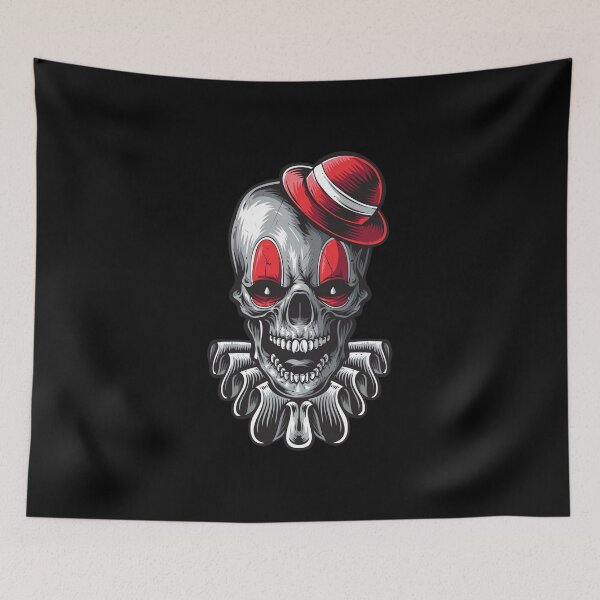Item preview, Killer Clown Skull designed and sold by eDigi-Arts.