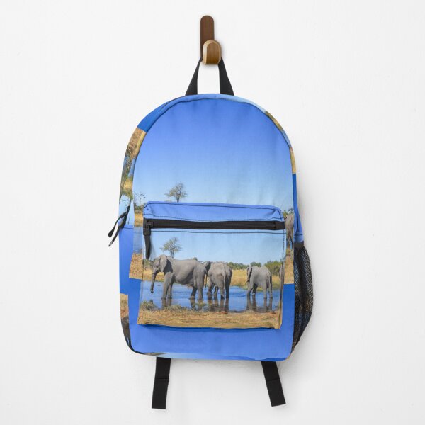 Item preview, Elephants Wading in a Shallow River in Botswana designed and sold by SafariByMarisa.