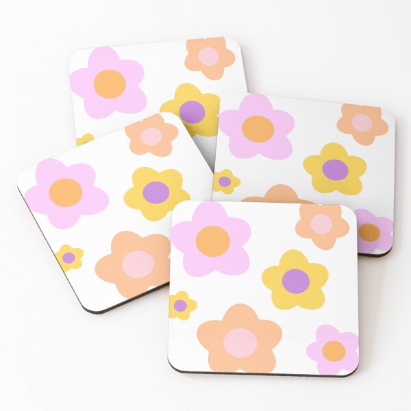 Item preview, Pastel Retro Cartoon Flowers designed and sold by krisola.