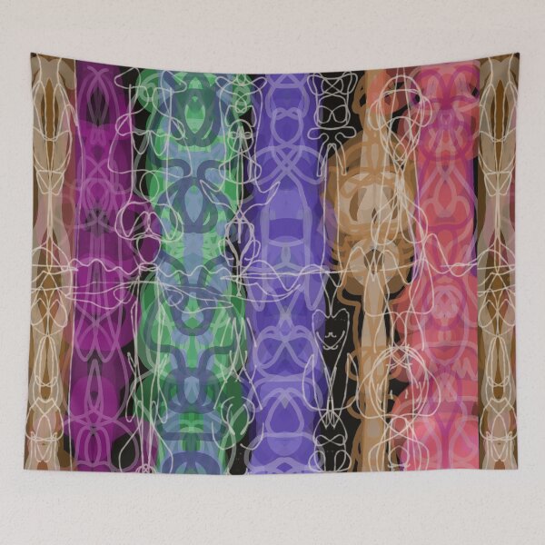 Item preview, Colorful lines design with graphic and hormone  designed and sold by jotcar.