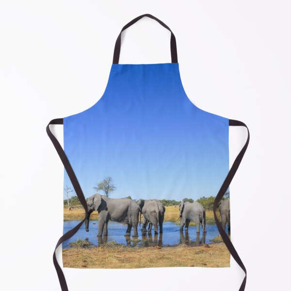 Item preview, Elephants Wading in a Shallow River in Botswana designed and sold by SafariByMarisa.