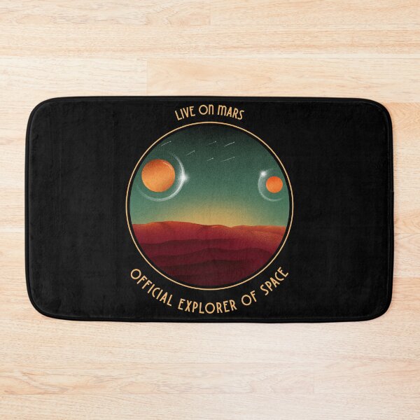 Item preview, Live from Mars the Red Planet Funny Illustration  designed and sold by d1mology.