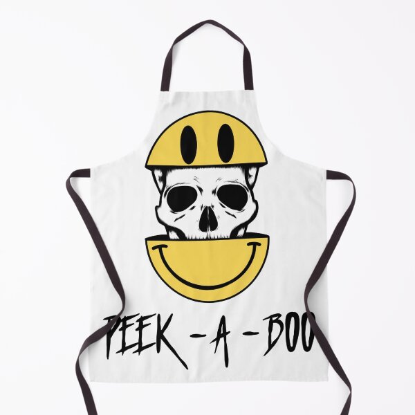 Item preview, Peek A Boo - Smiley Skull Distorted designed and sold by BorvickTees.