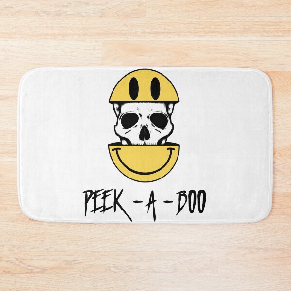 Item preview, Peek A Boo - Smiley Skull Distorted designed and sold by BorvickTees.