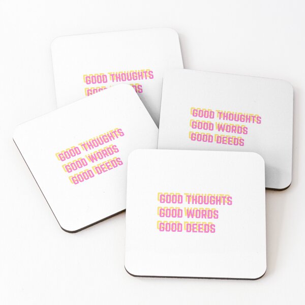 Item preview, Good thoughts words deeds: COLOR BLOCK PINK designed and sold by ZAMC.