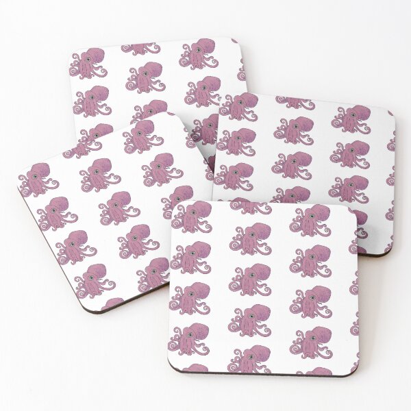 Item preview, Pink and Purple Octopus tiled designed and sold by artsyANTcreatns.