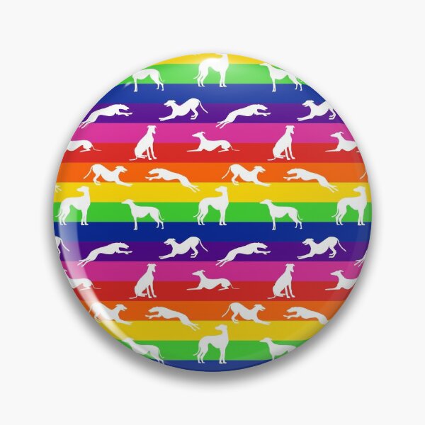 Artikelvorschau, Greyt Greyhound Silhouetten - auf Regenbogen - horizontal entworfen und verkauft von GreytGraphicals.