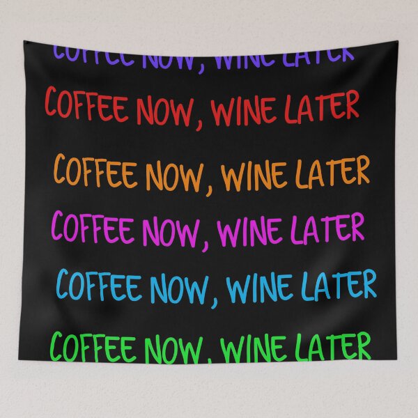 Item preview, Wine later coffee now sticker pack designed and sold by firegalaxy.