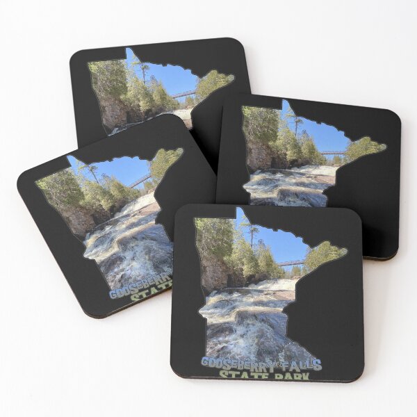 Item preview, Minnesota State Outline (Gooseberry Falls State Park) designed and sold by gorff.