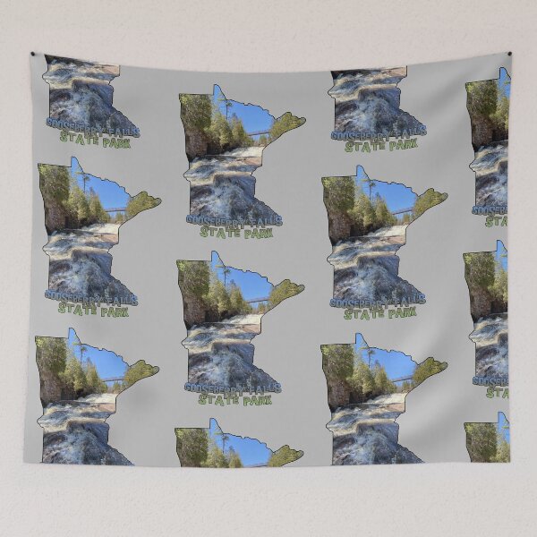 Item preview, Minnesota State Outline (Gooseberry Falls State Park) designed and sold by gorff.