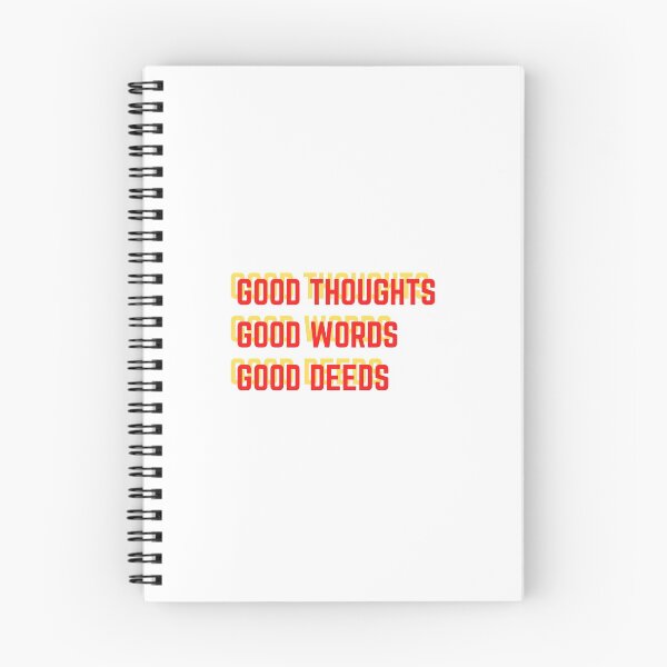 Item preview, Good thoughts words deeds: COLOR BLOCK RED designed and sold by ZAMC.