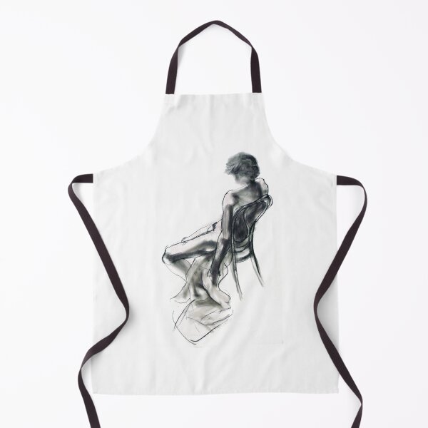 Item preview, Male nude on chair designed and sold by Roz McQuillan Fine Art & Photography.