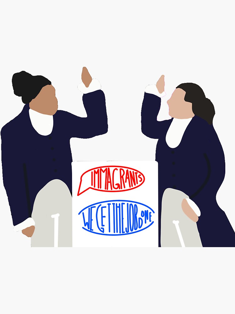"Lafayette and Hamilton Sticker" Sticker by KaGaDesigns Redbubble