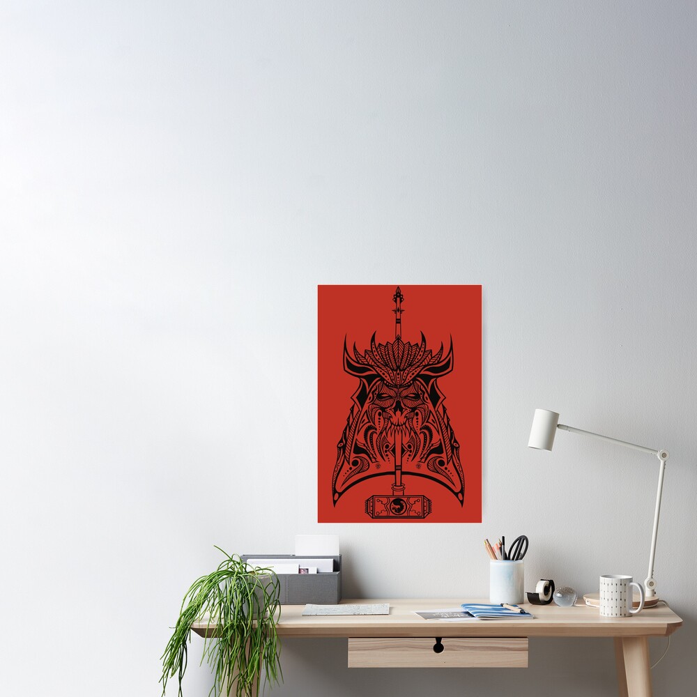 Shao Kahn Art Print for Sale by drawnbyernie