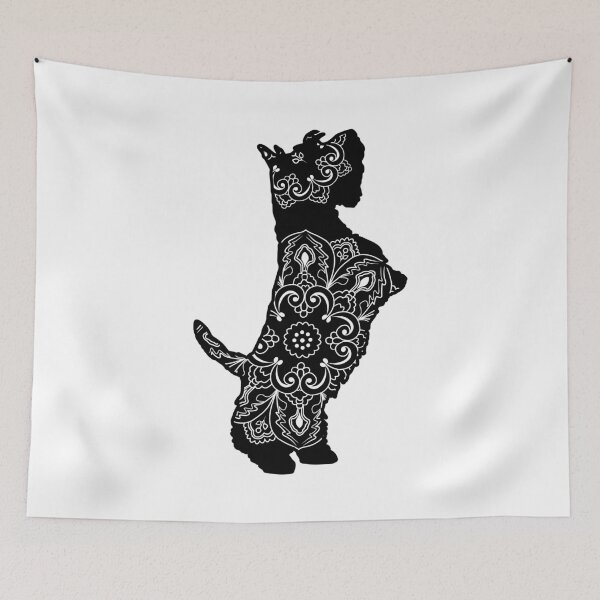 Item preview, Jumping Scottie Mandala designed and sold by DesignsofWhimsy.
