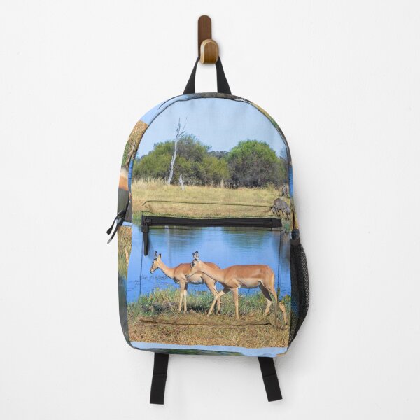 Item preview, Impalas with Bush Buck in Botswana, Africa designed and sold by SafariByMarisa.