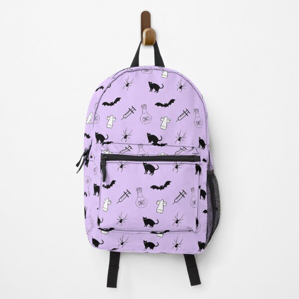 Pastel Goth 2024 Backpack Slime School Bag yami kawaii purple pink drips pop kei kawaii goth aesthetic bookbag