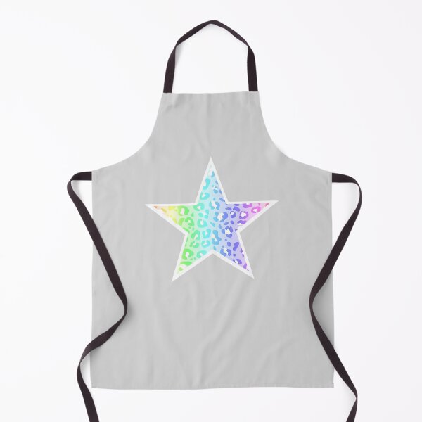 Item preview, Pastel Rainbow and White Leopard Print Star designed and sold by Bumblefuzzies.
