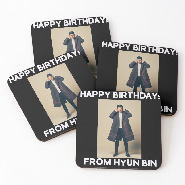 Item preview, Happy Birthday From Hyun Bin  designed and sold by kpopkdramamerch.