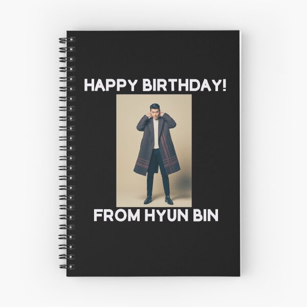 Item preview, Happy Birthday From Hyun Bin  designed and sold by kpopkdramamerch.